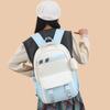 Minimalist Casual Large Capacity Backpack With Color Blocking Design Daily For