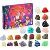 Crystal Gemstone Treasure Toy Advent Calendar 24 Days Christmas Countdown Surprise Gift Box For Up 8 Years Old Children Gifts