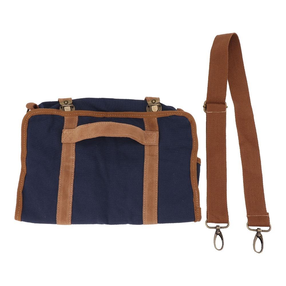 

Durable Canvas Bartender Bag Adjustable Strap Portable Travel Bartender Kit Bag Bartending Tool Bag Home Cocktail Making