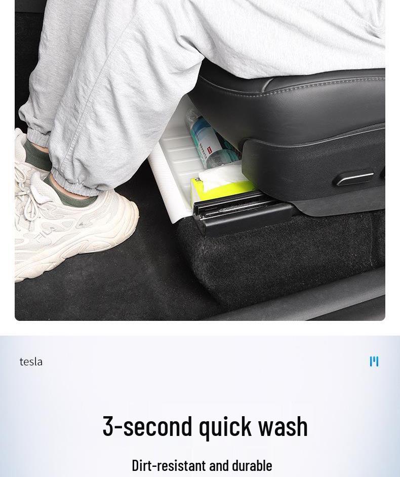 Under-Seat Storage Box for Tesla Model Y (Refresh Version) - Organizer Modification Accessories
