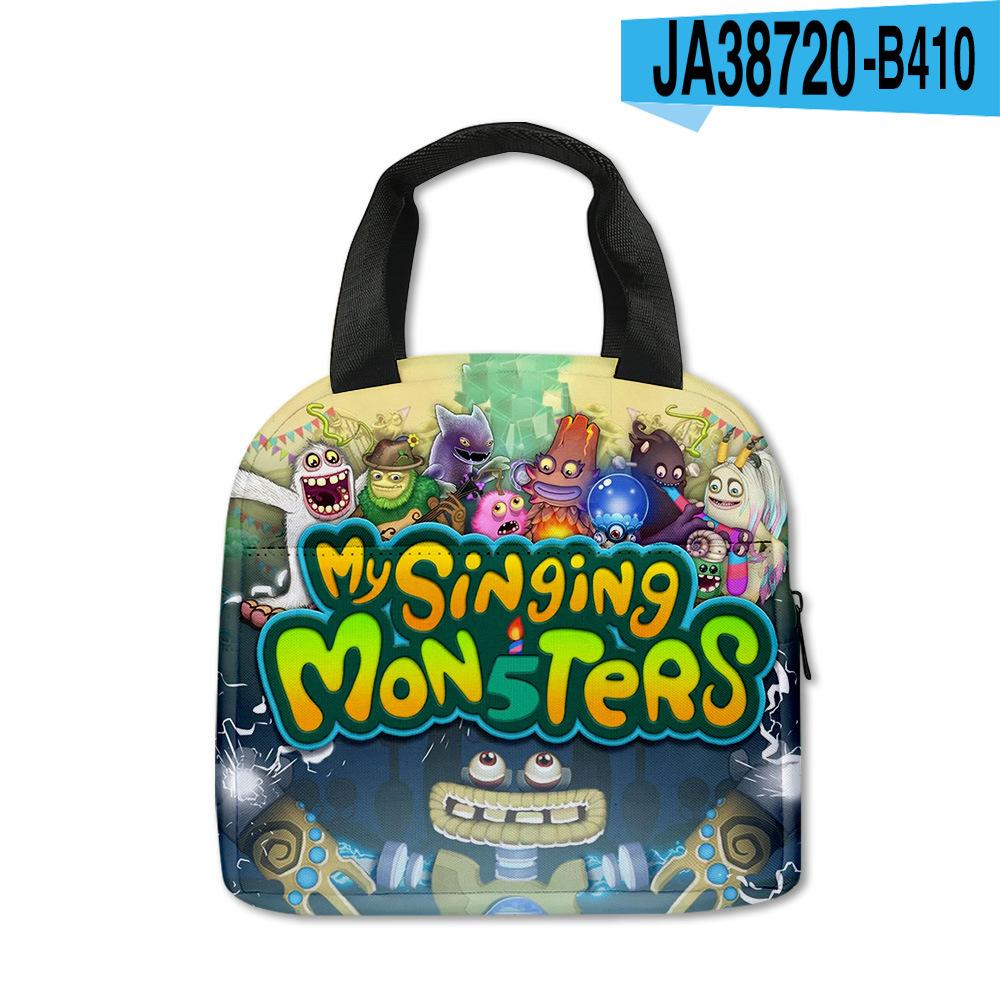 New My Singiing Monsters Lunch Bag For Primary And Secondary School Students