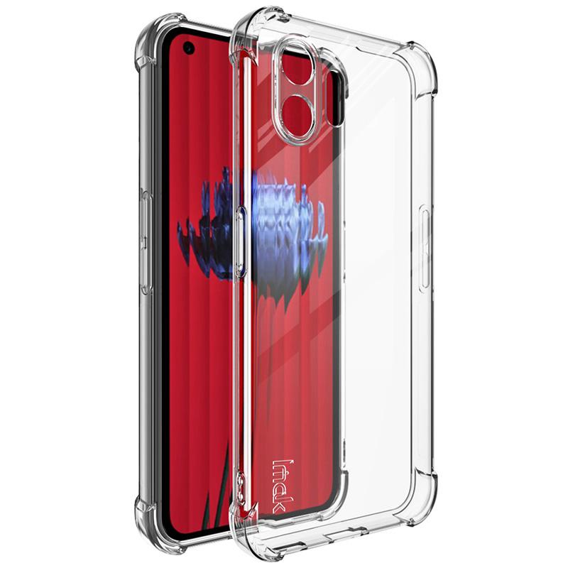 

IMAK For Nothing Phone (2) Transparent Phone Case Four Corner Anti-drop Soft TPU Back Cover Transparent