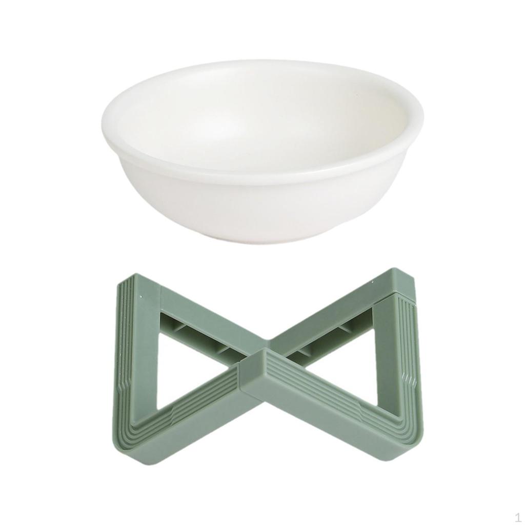 Adjustable Cat Bowl - Elevated Pet Feeder for Indoor Cats and Kittens