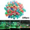 Home Garden Ornament Aquarium Glow In The Dark Artificial Stones Fish Tank Decoration Pebbles