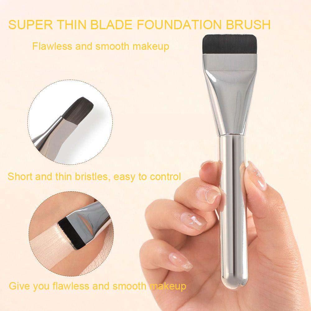 Champagner Make-up Pinselset mit Beauty-Schwamm und Waschschüssel