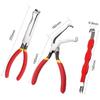 3 PCS Automotive Electrical Connector Disconnector Pliers,Carbon Steel Non-Slip Handle,60 High-Bend Rake Pliers,Wire Stripper Tool,Electrical