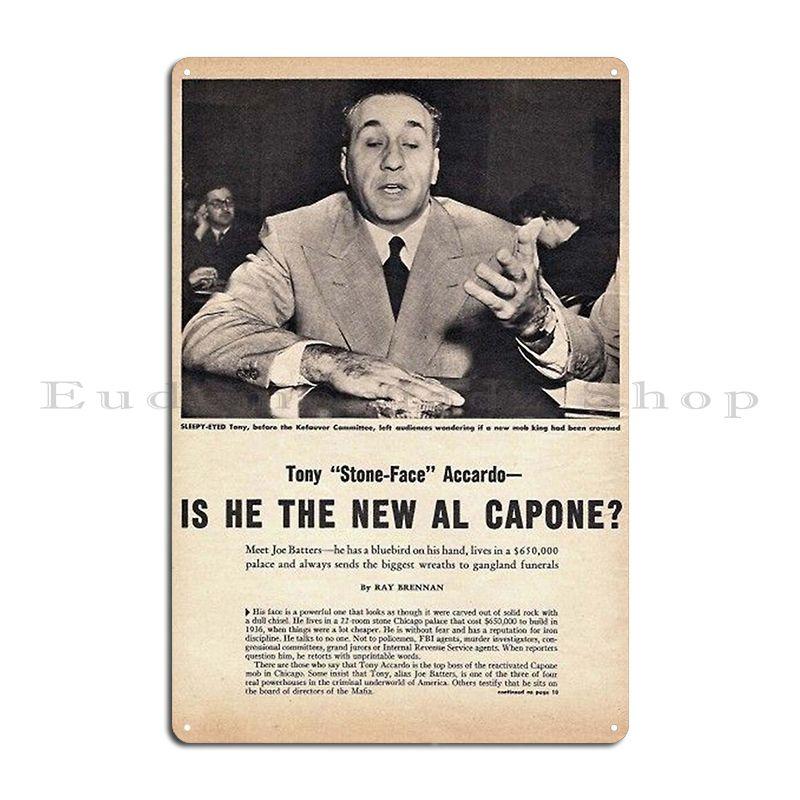 Tony Accardo Metal Sign Bar Print Party Wall Plaque Wall Cave Tin Sign Poster 20x30cm