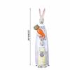 Rustic Couple Rabbit Sculpture Cute Rabbit Resin Ornament Retro Easter Bunny Statue  Easter Decor