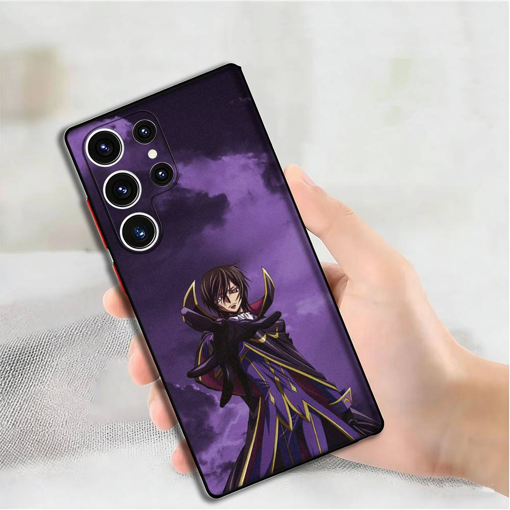 Anime L-Lelouch Phone Case For Samsung S24,25,23,22,21,20 Plus Ultra 5G Lite Shockproof Cover