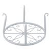 White Wrought Iron Balcony Floor Plant Stand for Bonsai Flower Pot Holder Rack