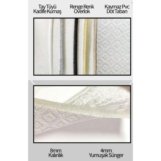 Dijital Baskı Yıkanabilir Kaymaz Taban Dekoratif Salon Mutfak Halısı Yolluk