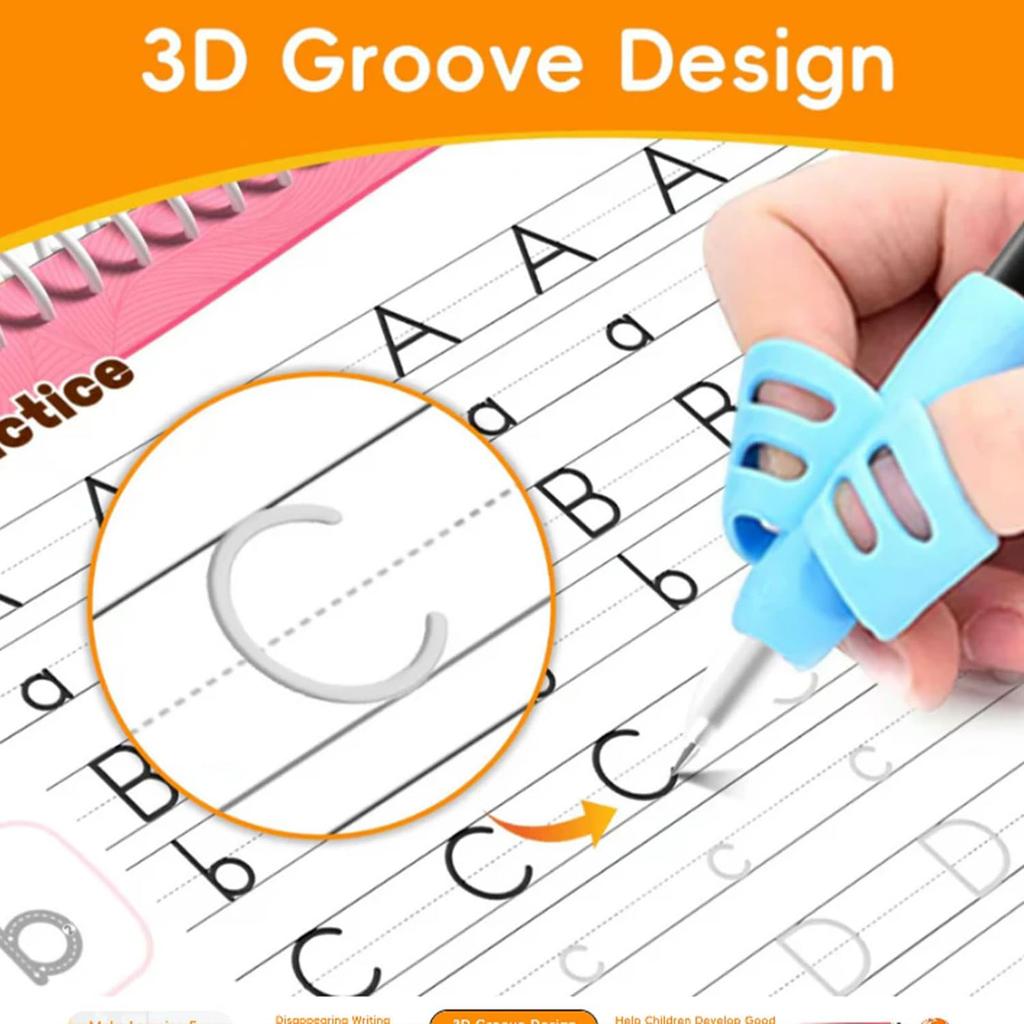 Tracetrek Full Set, Grooved Writing Practice, Reusable Copybooks, Learn To Write Number Letter Tracing, Make Learning Fun 10ml