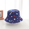 Korean-style Children's Hat, New Summer Model, Sun-shading Graffiti Wide-brimmed Fisherman Hat for Boys and Girls, Baby Sun Hat