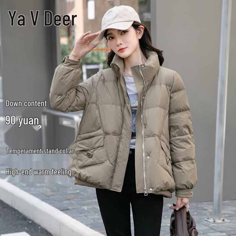 

Женская короткая куртка Yalu с воротником-стойкой и пухом утки S