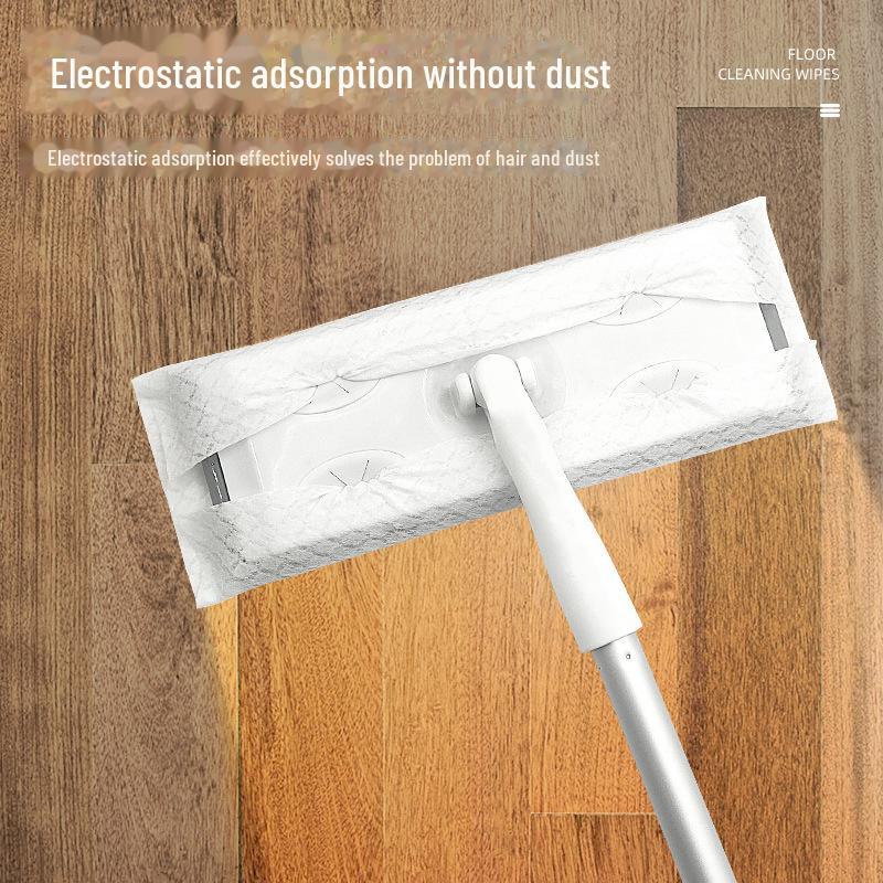 Disposable Electrostatic Wet & Dry Floor Cleaning Wipes for Dust and Hair Removal