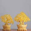 Citrine Money Tree Crystal Ornament - Home Decor & Fortune Gift