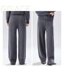 Cashmere and Wool Knitted Casual Pants for Women