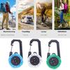 1Pc Luminous Compass Keychain Carabiner Portable Abs Material Directional Guide Sports Off-Road For Hiking Camping