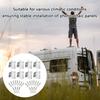 4pcs Practical Sturdy Aluminum Alloy Solars Panel Mounting Set Accessory for Campers and Boats Off Grids Applications