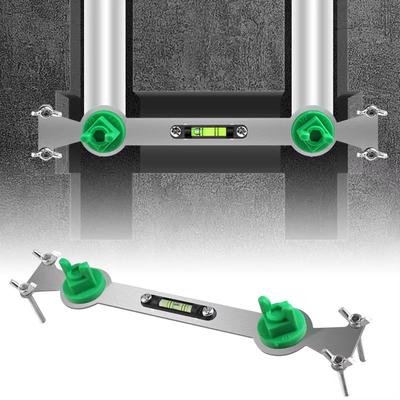 Metal Hot and Cold Water Pipe Leveler with Bubble Level - Precision Leveling Tool for Plumbing Adjustments