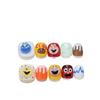 Children's 3D M Bean Sesame Street Cartoon Manicure Stickers - Detachable Wearable Nails
