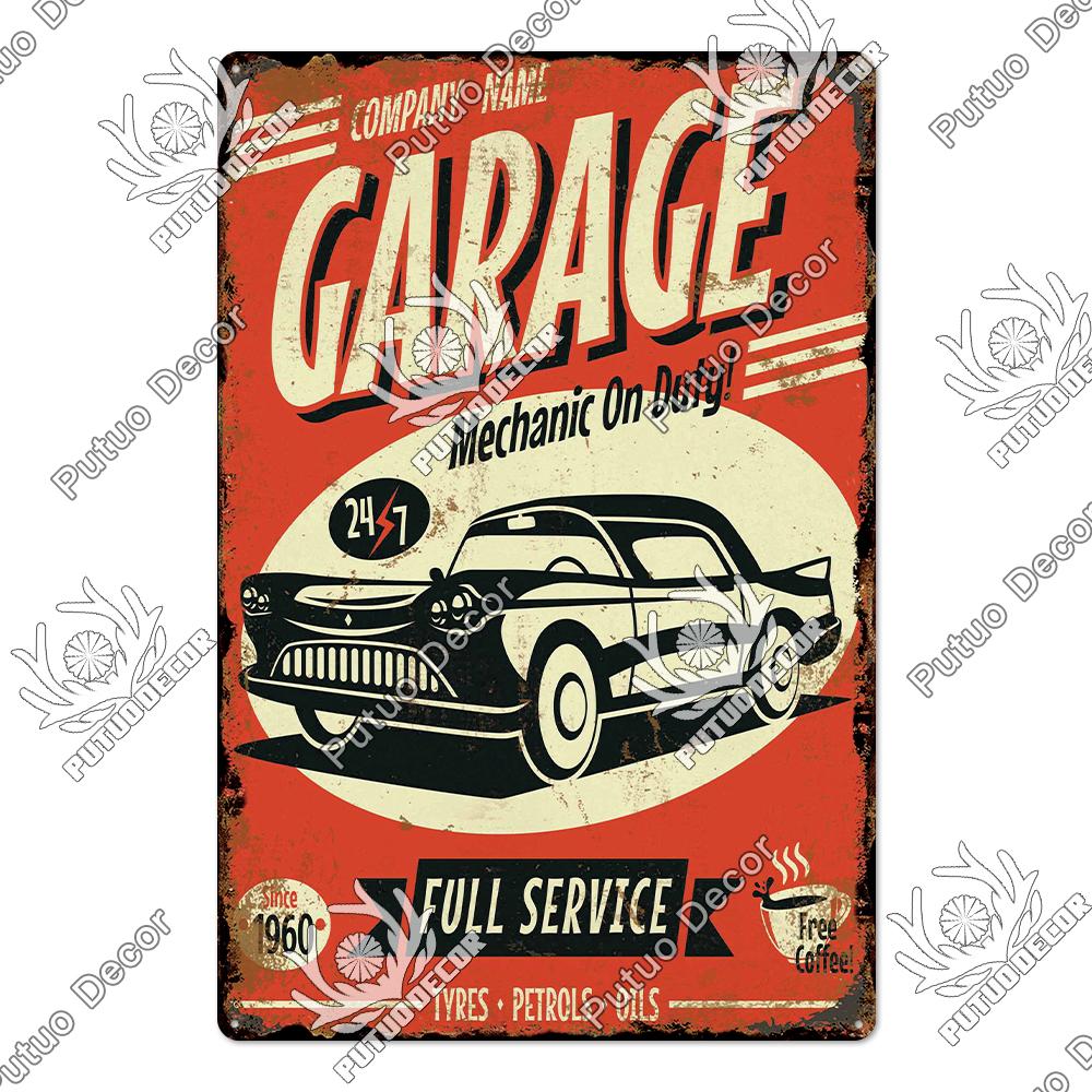 Putuo Decor My Rules Tin Sign Retro Plaque Metal Plate Vintage Wall Art Poster Decortive for Garage Man Cave Club Bar Home