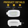 2pcs 6000K LED Luggage Compartment Interior Light Trunk Lamps for Benz W204 C-class Sedan/Estate Footwell Light (one pair)