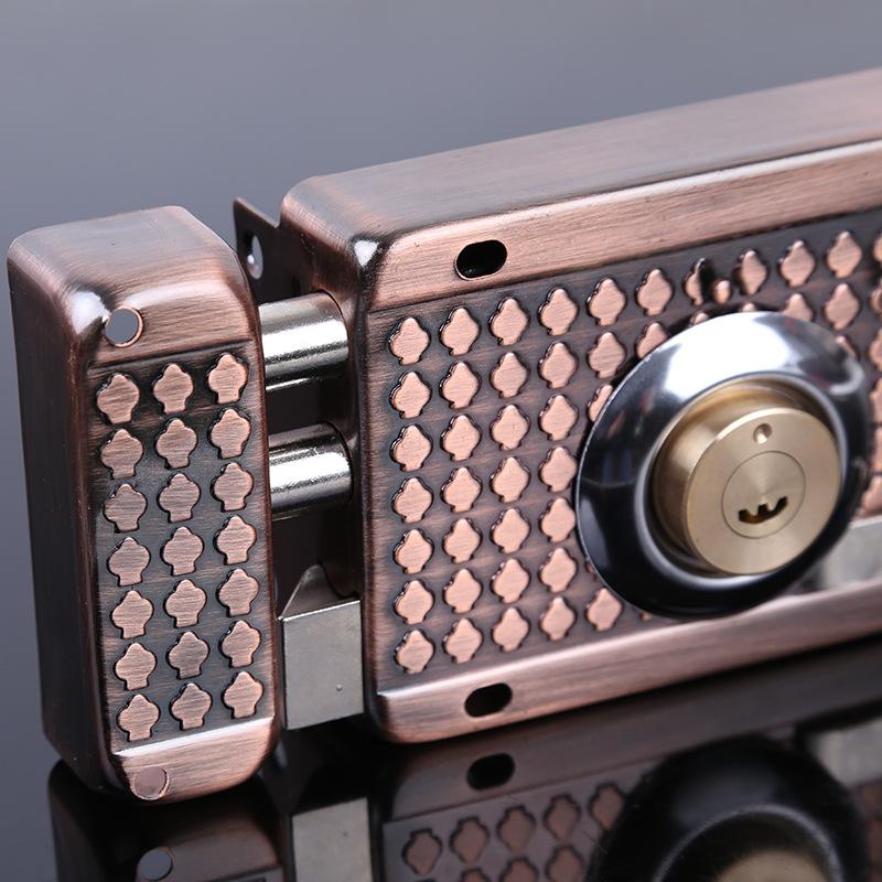 Factory Direct Sale Home Durable Polished Modern Anti-theft Door Lock with Key Stainless Steel Iron Aluminum Alloy