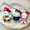 Sanrio Maneki-neko Hello kitty Plush doll Animal Plush knapsack Pendant Cartoon Lucky kitty Cat bag accessoires Ornament Gift