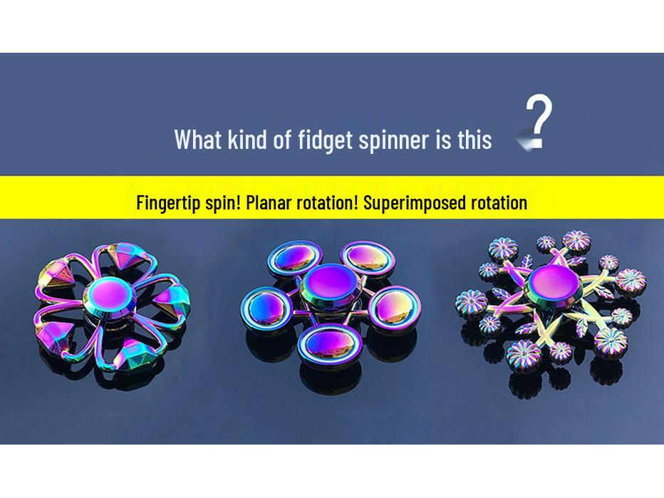 Colorful Metal Alloy Finger Spinner - Steel Fingertip Rotor for Kids