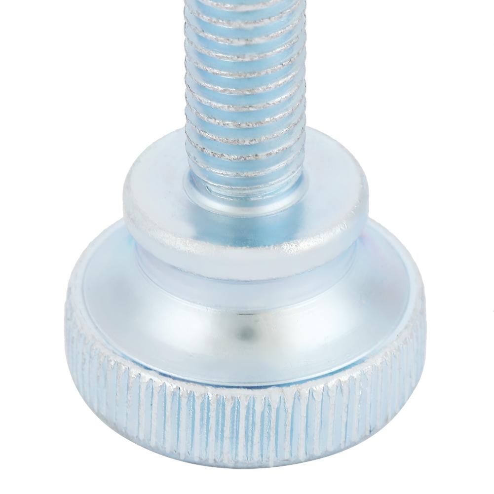 10pcs M8 Zinc Plated Carbon Steel Flat Knurled Head Bolts Thumb Screws (M8*25)