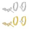 3pcs Trendy Zirconia Earring Stacks for Sensitive Ears Zircon Cartilage Tragus Accessories Handmade Ear Studs Accessory