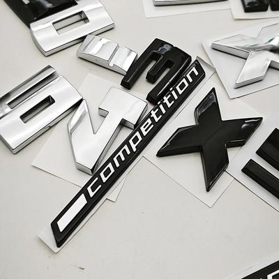 Autocollant de Voiture ABS 3D Numéros de Compétition Série M Emblèmes d'Aile Arrière Autocollants Pour BMW M1 M2 M3 M4 M5 M6 X4M X5M X6M Accessoires uo2