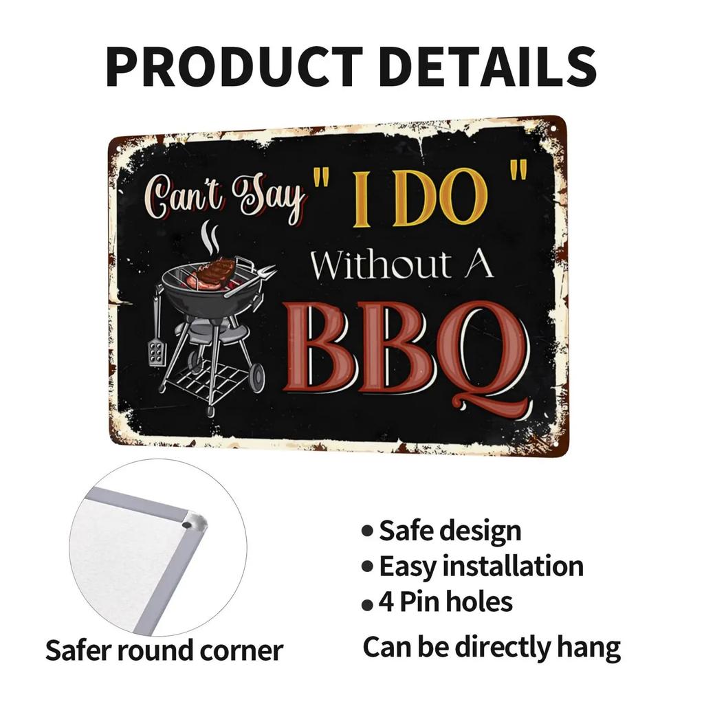 Semne metalice vintage pentru grătar, semn pentru grătar, semn pentru grătar, Bine ați venit la zona de grătar, semn pentru grătar, decor de perete pentru grătar, 8x12 inch