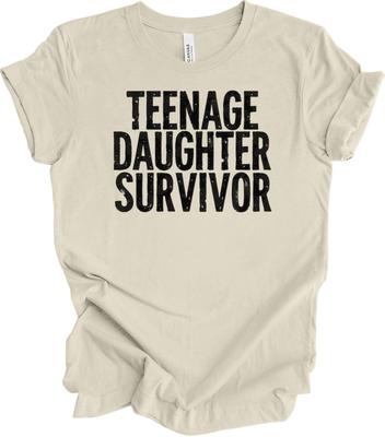 Teenage Daughter Survivor Shirt - Funny Mom & Dad Gift, Parent Humor T-shirt