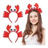 [COHEALI] Crab Hair Band Set of 2, Fluffy Plush Big Eyed Crab Cosplay Headband, Halloween Party Decoration, Unisex, Lightweight, Comfortable