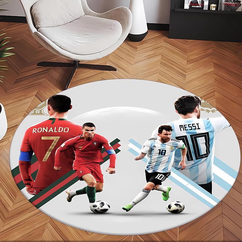 Ronaldo'nun (47) Ofis için Yuvarlak Halı Ofis, Yatak Odası, Oturma Odası ve Ev Alanı için Dekoratif Yer Halısı