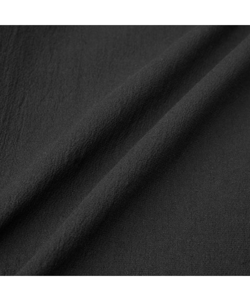 Keoseuuteommellou Black Loose Fit Tucked Cotton Pants Cwpam26322Bkx