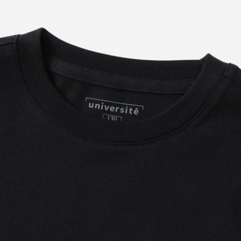 Youniv PockeT Back Logo T shirT Black Uv262iss04 Blk