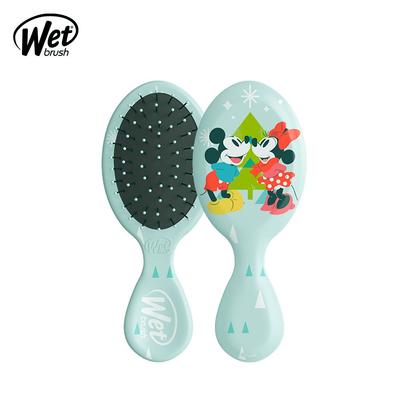 Wet Brush Mini Entwirrbürste Mickey und Minnie Weiß und Mint Haartrockenbürste Extrem geschädigtes Haar