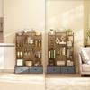 12 Shelf Storage Unit, with Drawers - Brown