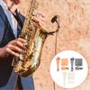 Chiffon de Nettoyage pour Saxophone Sax Clarinette Cor & Instrument à Vent Entretien Soin Chiffon de Nettoyage pour Bec de Saxophone Écouvillon Chiffon