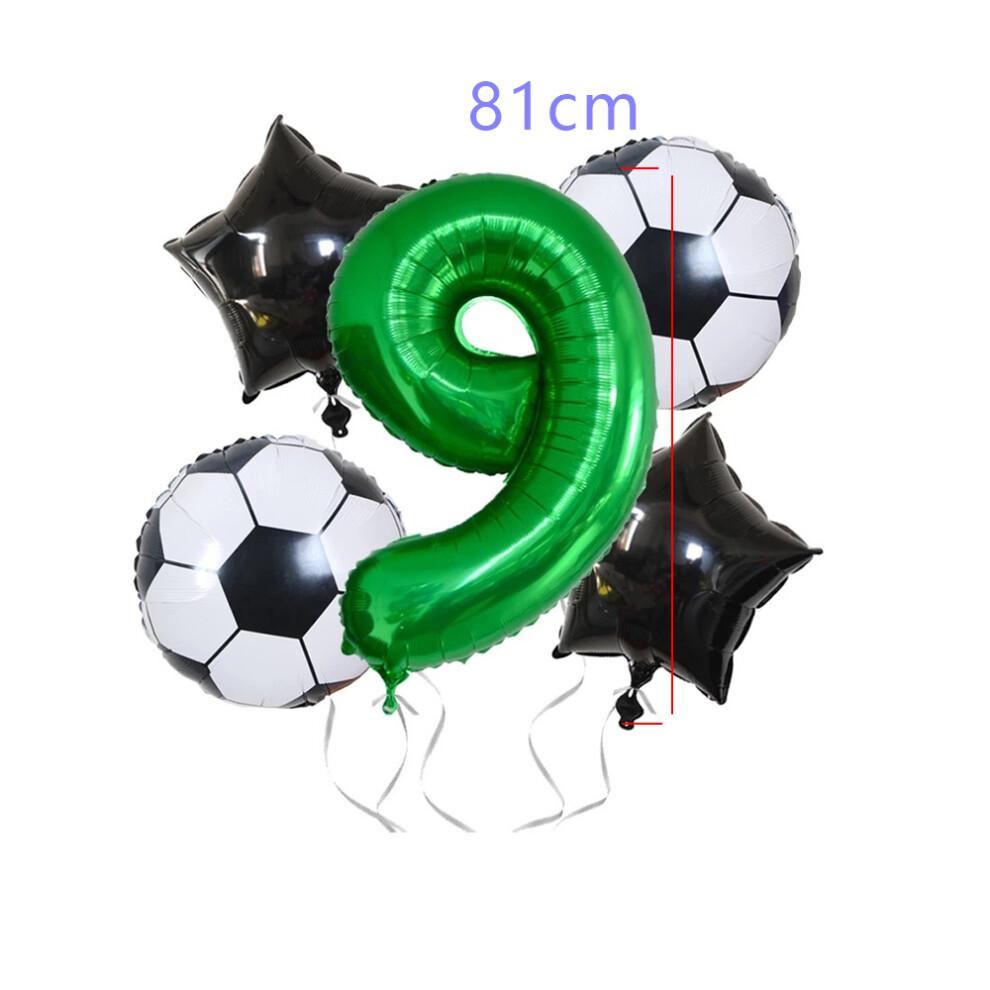 World Cup Decorations with Soccer Birthday Party Decorations, Easy To Use Party Decor, Number Balloons for Sports Theme Party (Light Green)