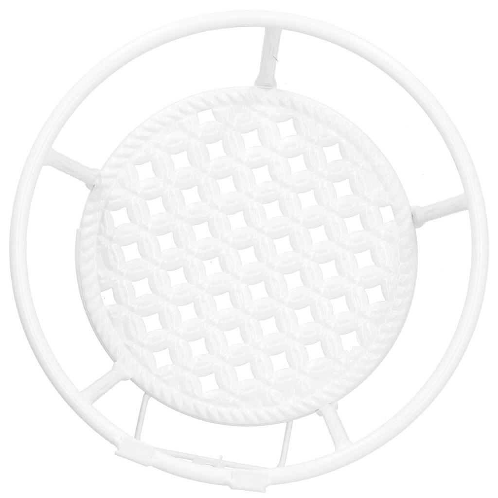 Iron Hanging Baskets Flower Pot Holder Hanger for Outdoor Balcony Garden Patio DecorWhite