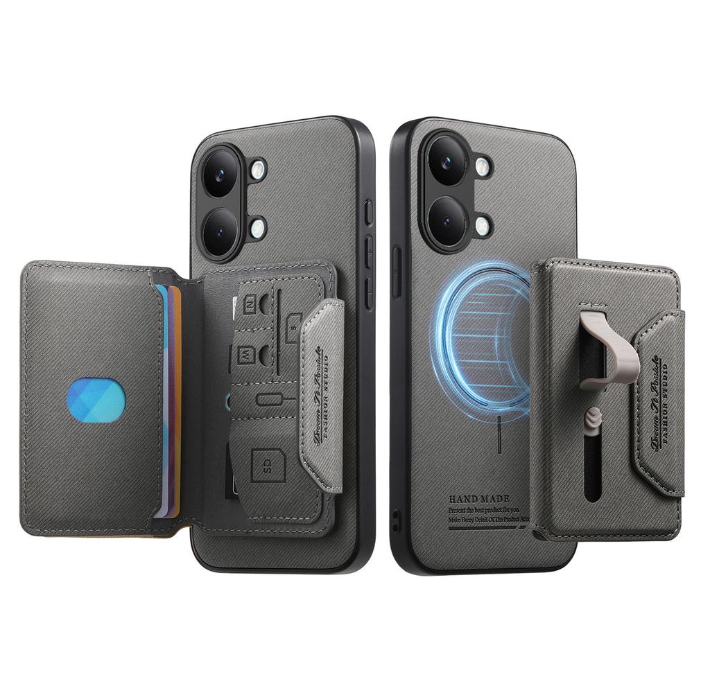 Luxury Leather Phone Case for Poco X8 X7 Pro 2In1 Detachable Magnetic for Magsafe Wallet Card for Xiaomi Poco X8 Pro Max Cover