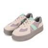Leather Accent Color Point 4cm Women S SneakerS Bbh602pr