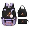 Crazy Animal City Clear And Sweet Printed Student School Bag Women'S Backpack Fashion Women'S Bag Three-Piece Set