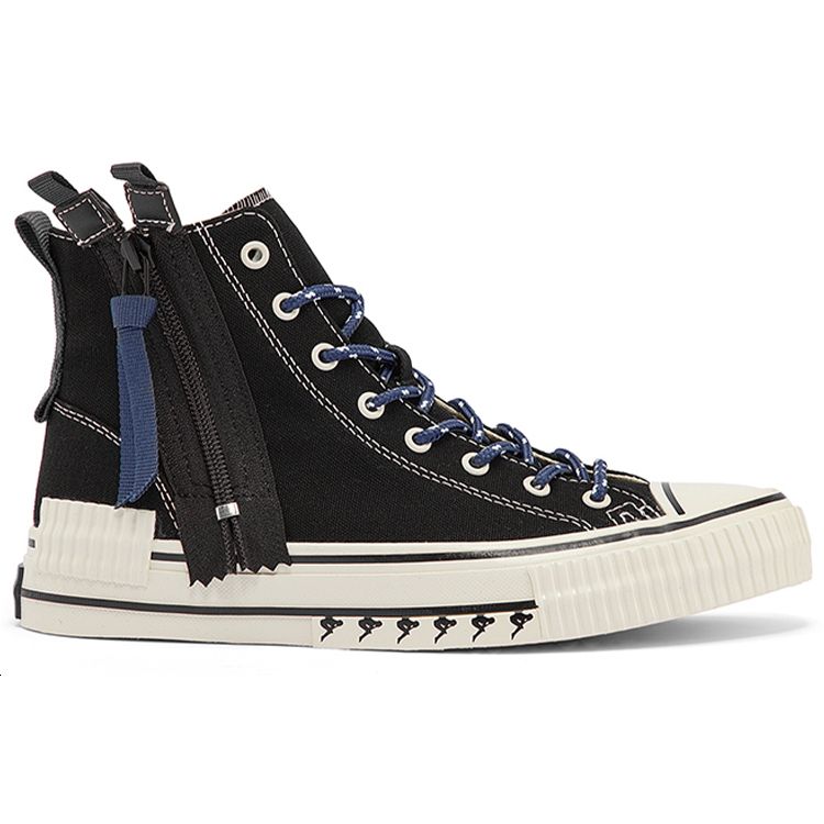 Kappa Casual Lightweight High-Top Canvas Shoes Unisex Sneakers Black K0CW5VS30-990