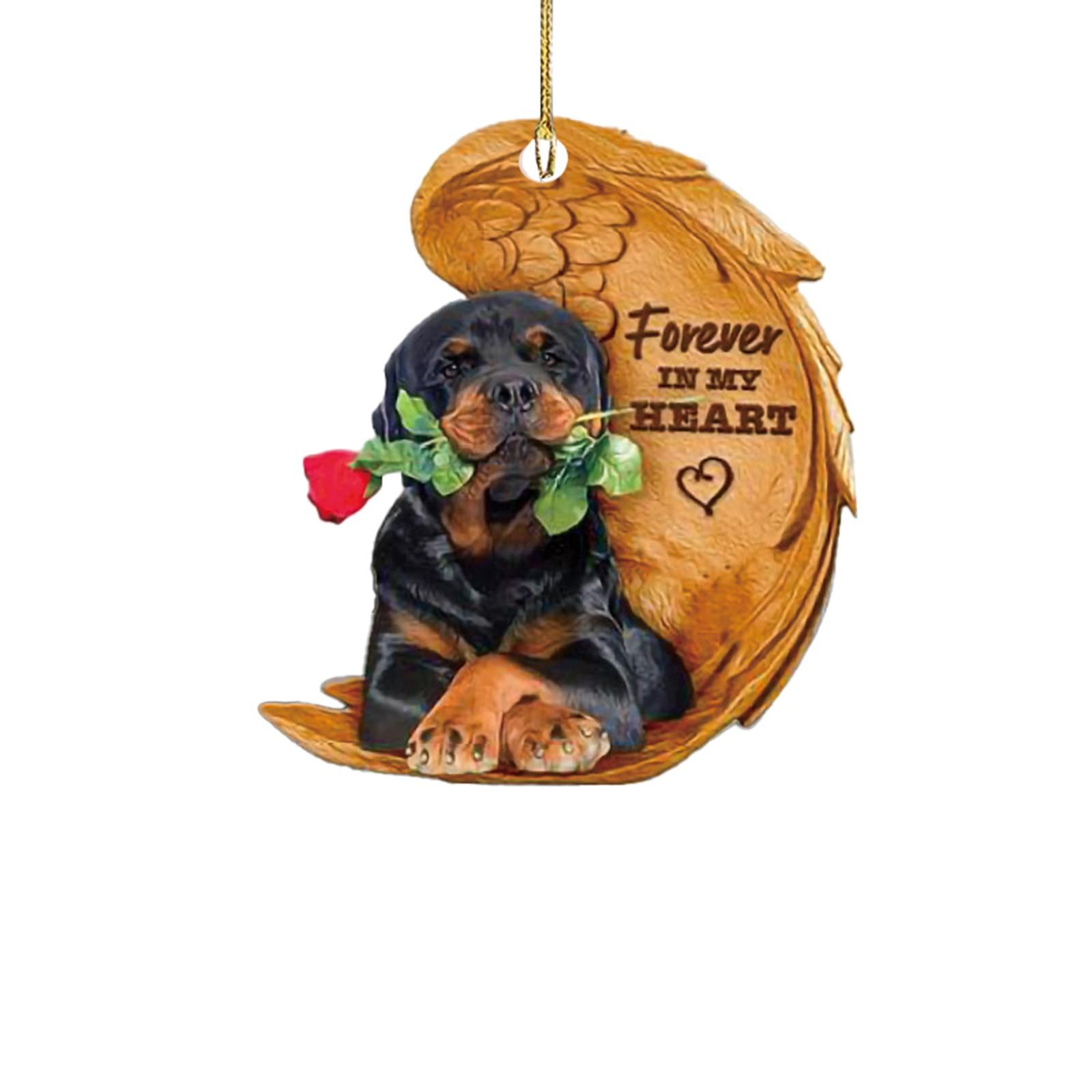 

Акриловые подвесные украшения для собак, автомобильные аксессуары, украшение интерьера, креативный милый автомобильный кулон, подвеска One Size