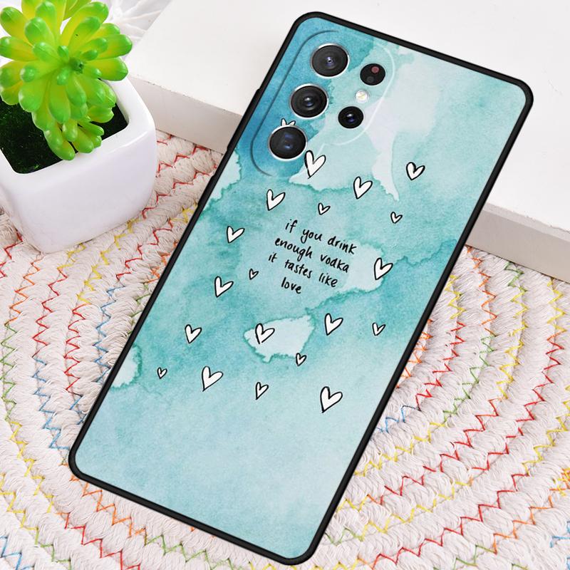 Quotes Texture TPU Phone Case For Samsung Galaxy Note 10 Pro S26 S25 S24 S23 S22 Ultra Plus S21 FE S20 Shockproof Cover